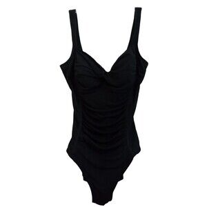Slender Touch Black one piece swim‎ suit
